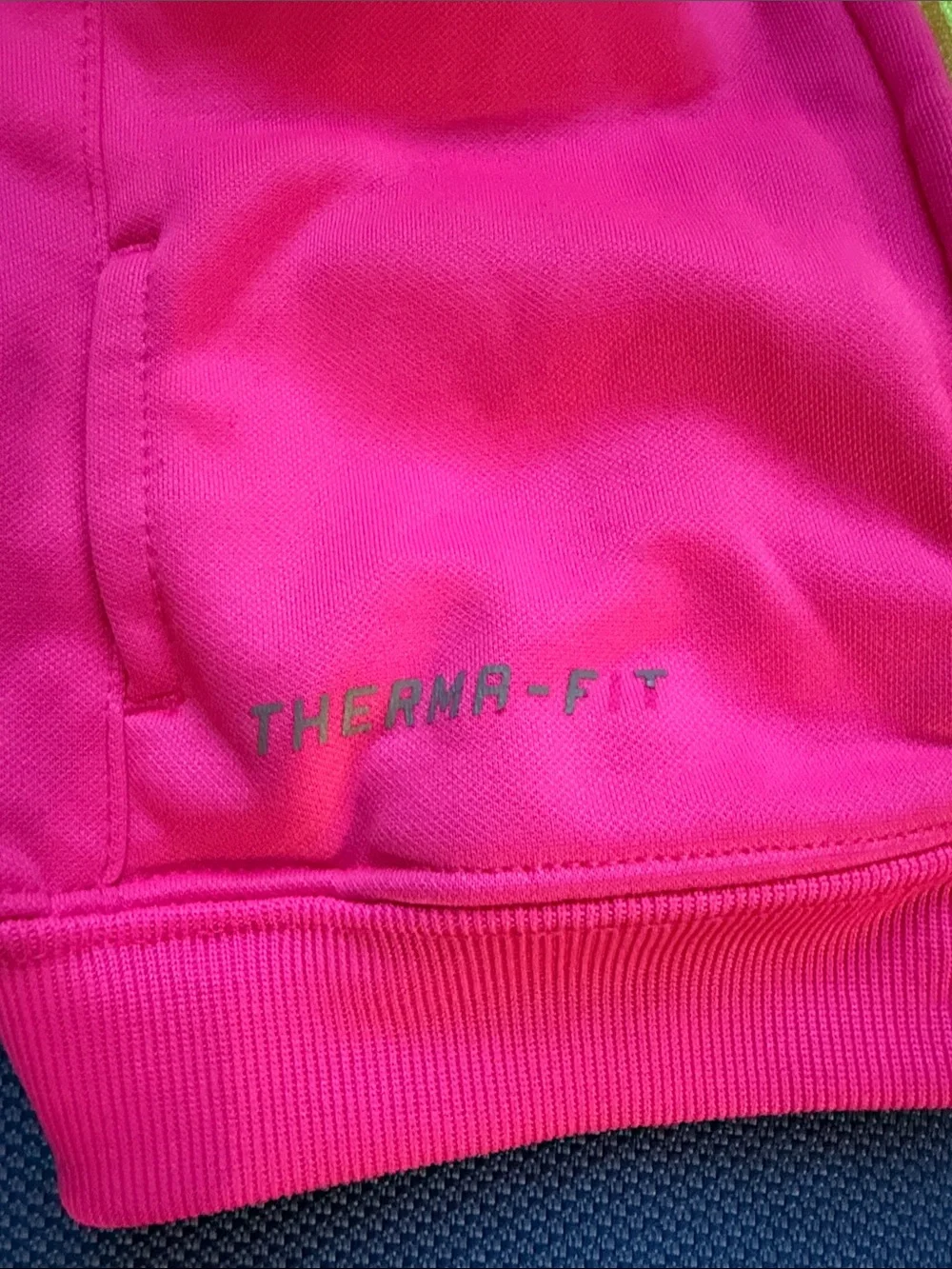 Nike Therma-Fit Hot Pink Hoodie and Joggers Set w/ Neon Accents-3-6 months - Picture 6 of 12